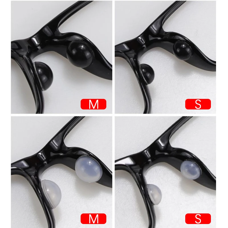 4pairs/lot Glasses Accessories Anti Slip Nose Pad For Glasses Non Slip Silicone Soft Nose Pads Airbag Nose Holder For Sunglasses