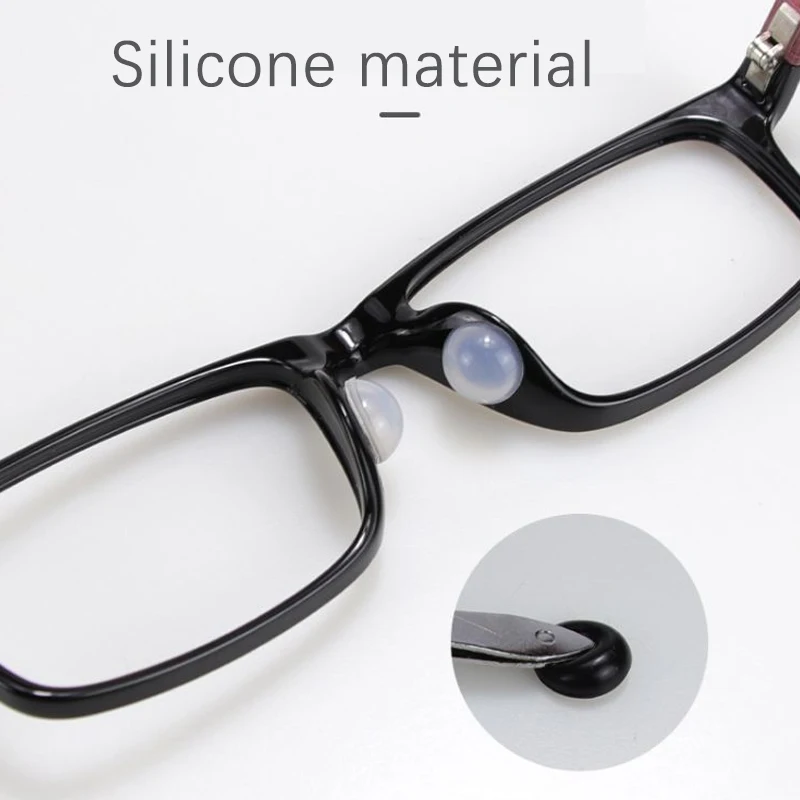 4pairs/lot Glasses Accessories Anti Slip Nose Pad For Glasses Non Slip Silicone Soft Nose Pads Airbag Nose Holder For Sunglasses