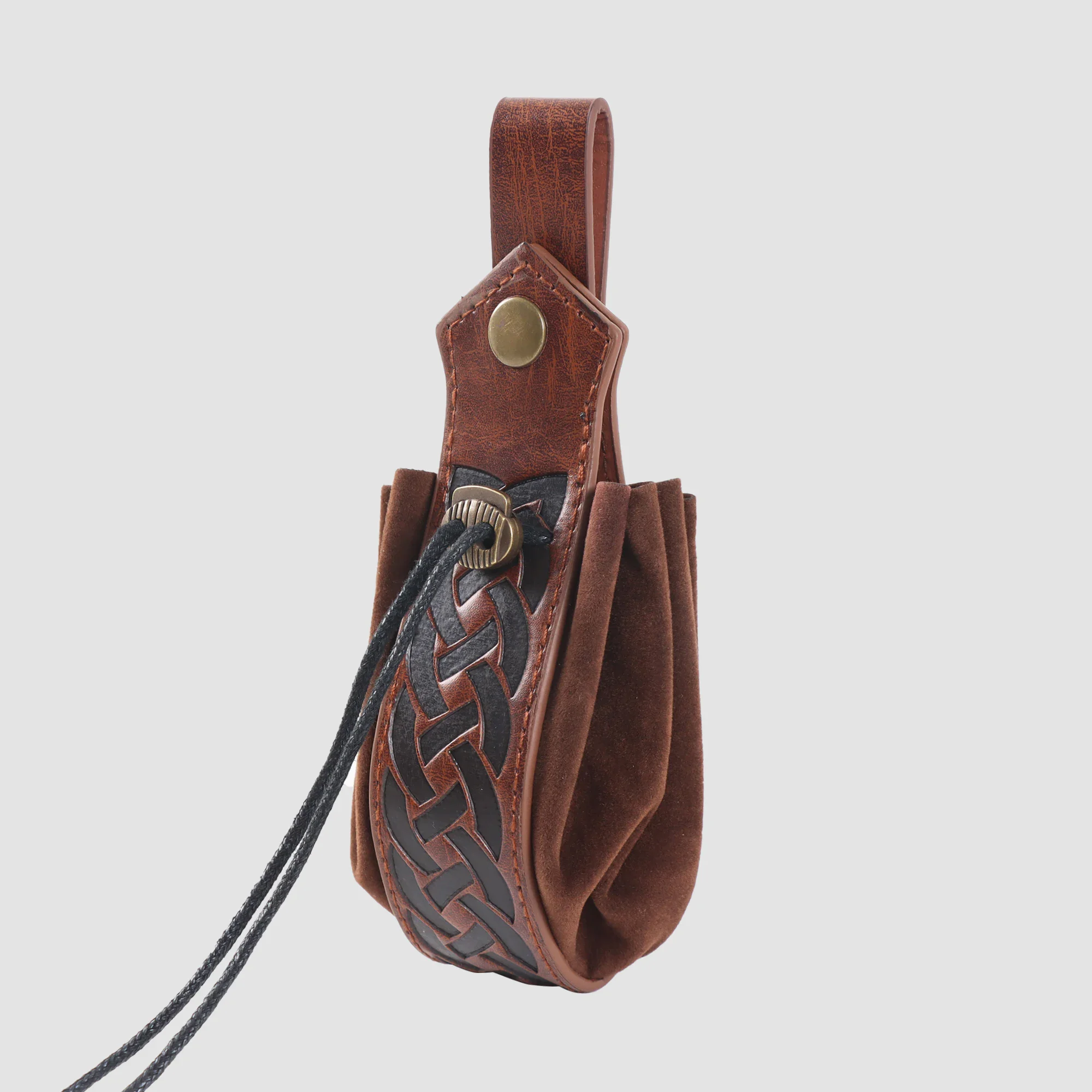 5PCS Men's Renaissance Costume Sets Medieval Arm Wrist Halloween Viking Belt Faux Leather Belt Pouch LARP Cosplay Accessories