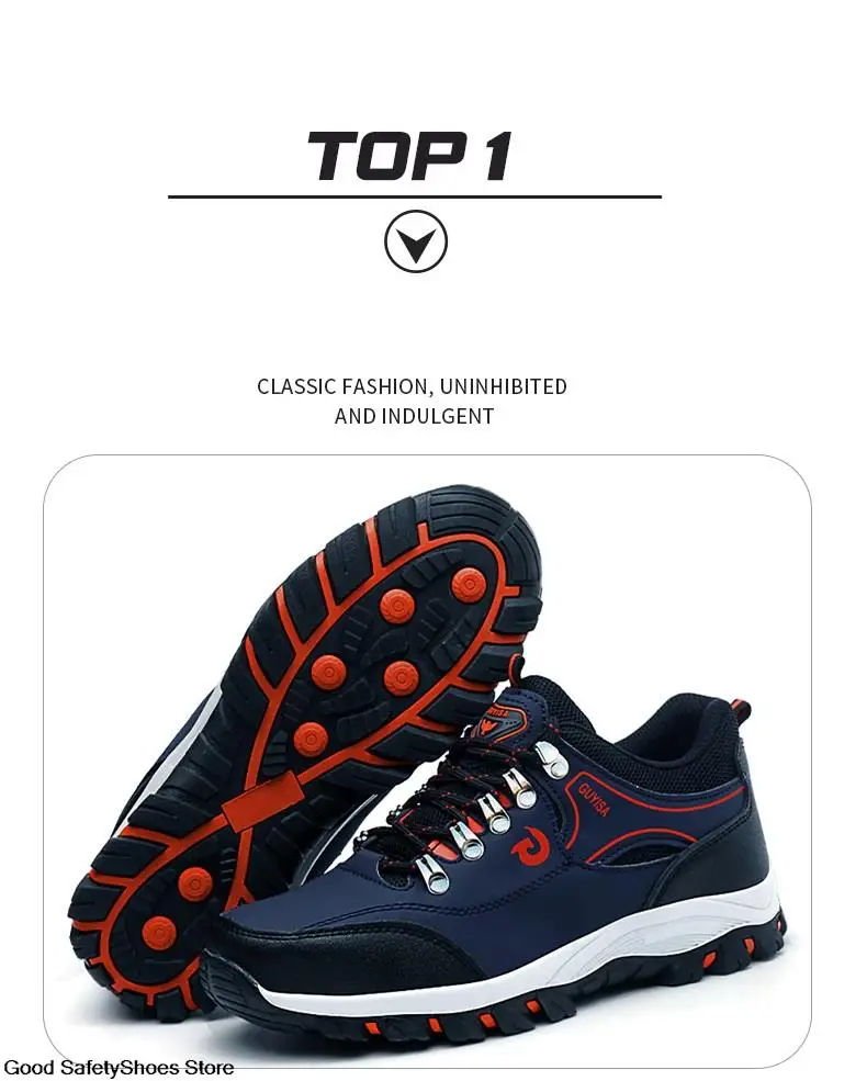Steel Toe Shoes Men Work Safety Boots Sneakers Male Constrcution Puncture-Proof Work Safety Shoes Man Security Boots Work Shoes