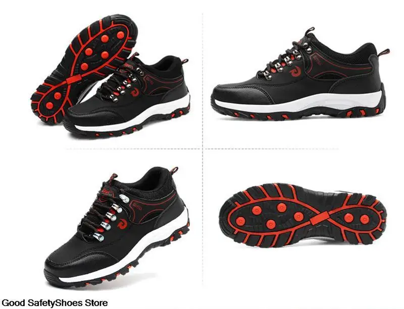 Steel Toe Shoes Men Work Safety Boots Sneakers Male Constrcution Puncture-Proof Work Safety Shoes Man Security Boots Work Shoes