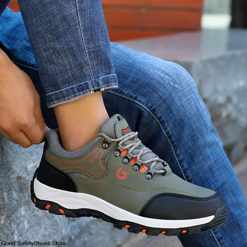 Steel Toe Shoes Men Work Safety Boots Sneakers Male Constrcution Puncture-Proof Work Safety Shoes Man Security Boots Work Shoes