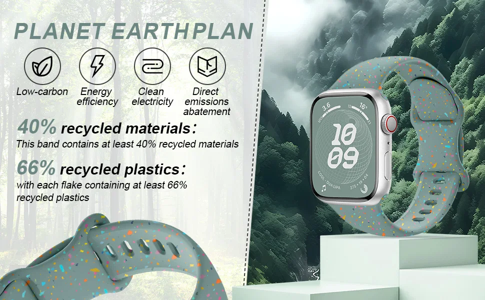 Sport Silicone Loop for Apple watch band 40mm 45mm 44mm 41mm 38mm 49mm Soft bracelet iwatch Series 9 8 7 6 5 3 SE Ultra 2 strap