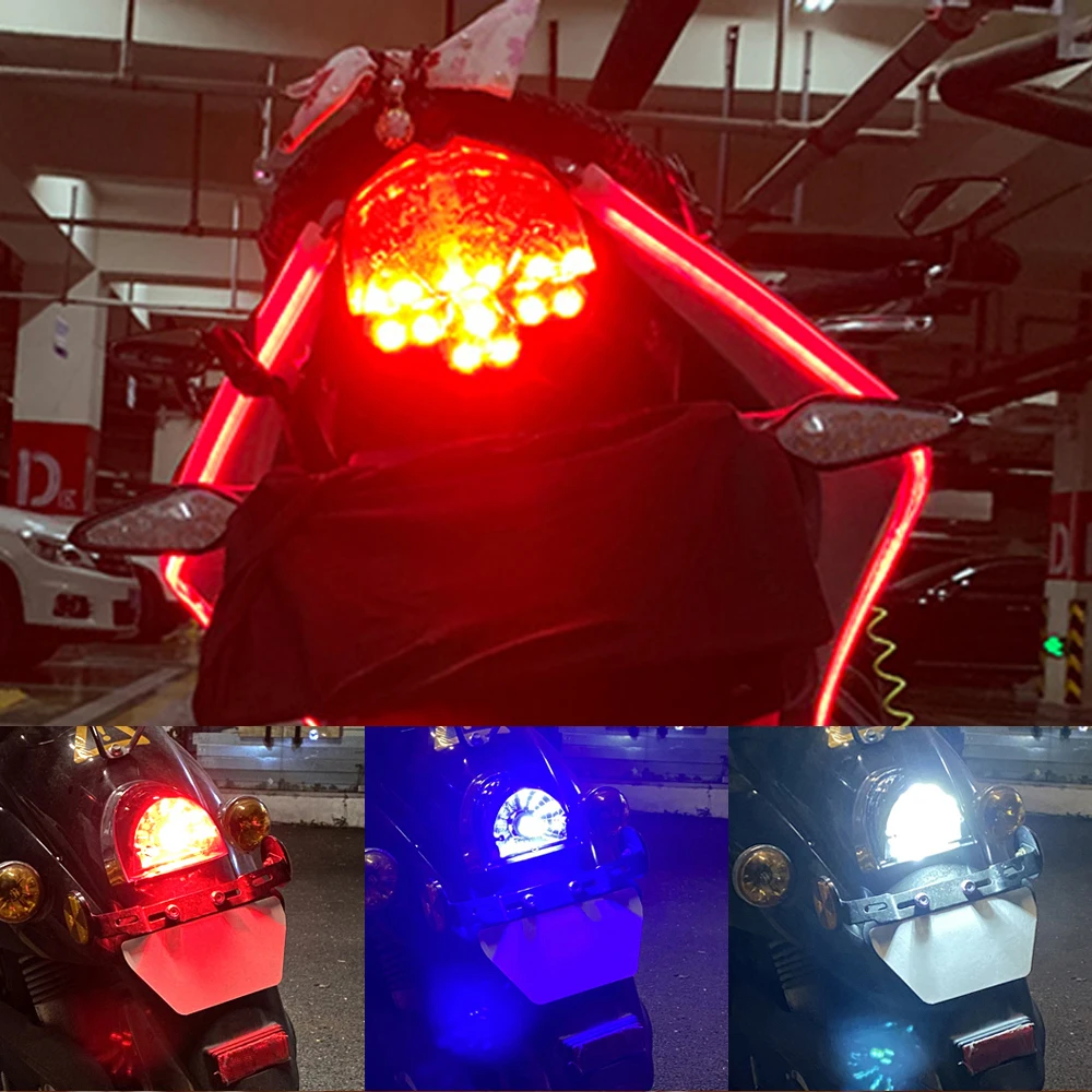 1Pcs 1157 LED Strobe Brake Light BAY15D LED 64SMD DRL Water Flashing Reversing Parking Lamp Motorcycle Car Turn Signal Tail Lamp
