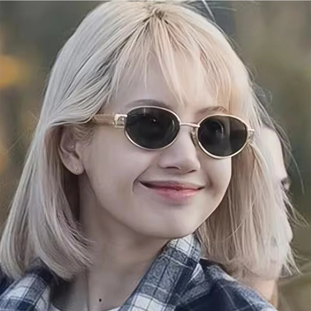 SORVINO Retro Metal Frame Oval Sunglasses Luxury Fashion Brand Female Sun Glasses for Women Men Punk Unisex Stylish Shades UV400