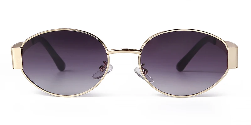 SORVINO Retro Metal Frame Oval Sunglasses Luxury Fashion Brand Female Sun Glasses for Women Men Punk Unisex Stylish Shades UV400