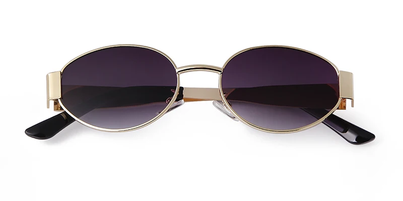 SORVINO Retro Metal Frame Oval Sunglasses Luxury Fashion Brand Female Sun Glasses for Women Men Punk Unisex Stylish Shades UV400