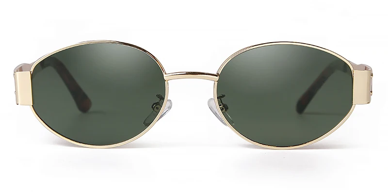 SORVINO Retro Metal Frame Oval Sunglasses Luxury Fashion Brand Female Sun Glasses for Women Men Punk Unisex Stylish Shades UV400