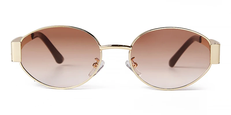 SORVINO Retro Metal Frame Oval Sunglasses Luxury Fashion Brand Female Sun Glasses for Women Men Punk Unisex Stylish Shades UV400