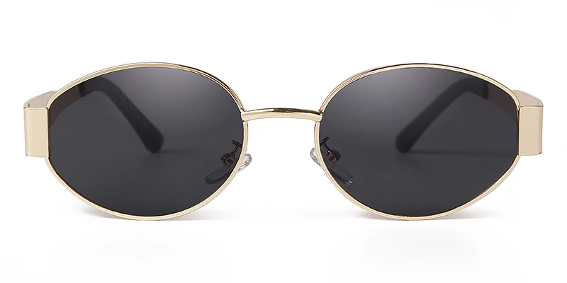 SORVINO Retro Metal Frame Oval Sunglasses Luxury Fashion Brand Female Sun Glasses for Women Men Punk Unisex Stylish Shades UV400