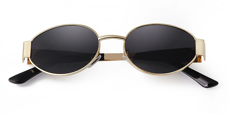 SORVINO Retro Metal Frame Oval Sunglasses Luxury Fashion Brand Female Sun Glasses for Women Men Punk Unisex Stylish Shades UV400