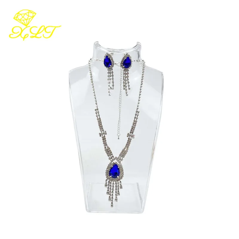 4 Colors Acrylic Mannequin Necklace Jewelry Display Holder Pendant Earrings Decorate Exhibition Display Stand Shelf