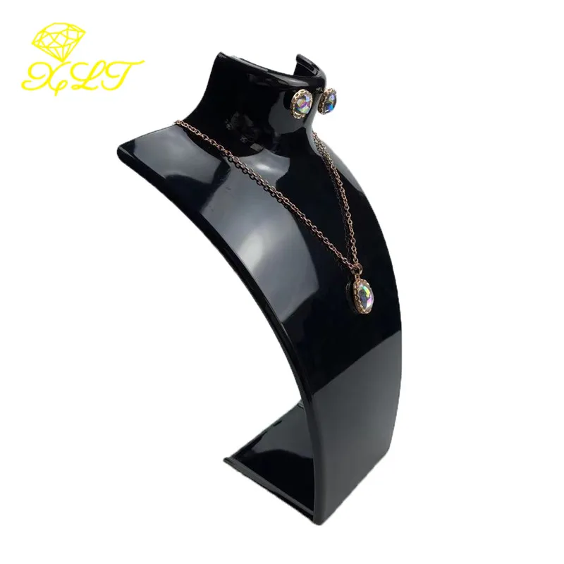 4 Colors Acrylic Mannequin Necklace Jewelry Display Holder Pendant Earrings Decorate Exhibition Display Stand Shelf
