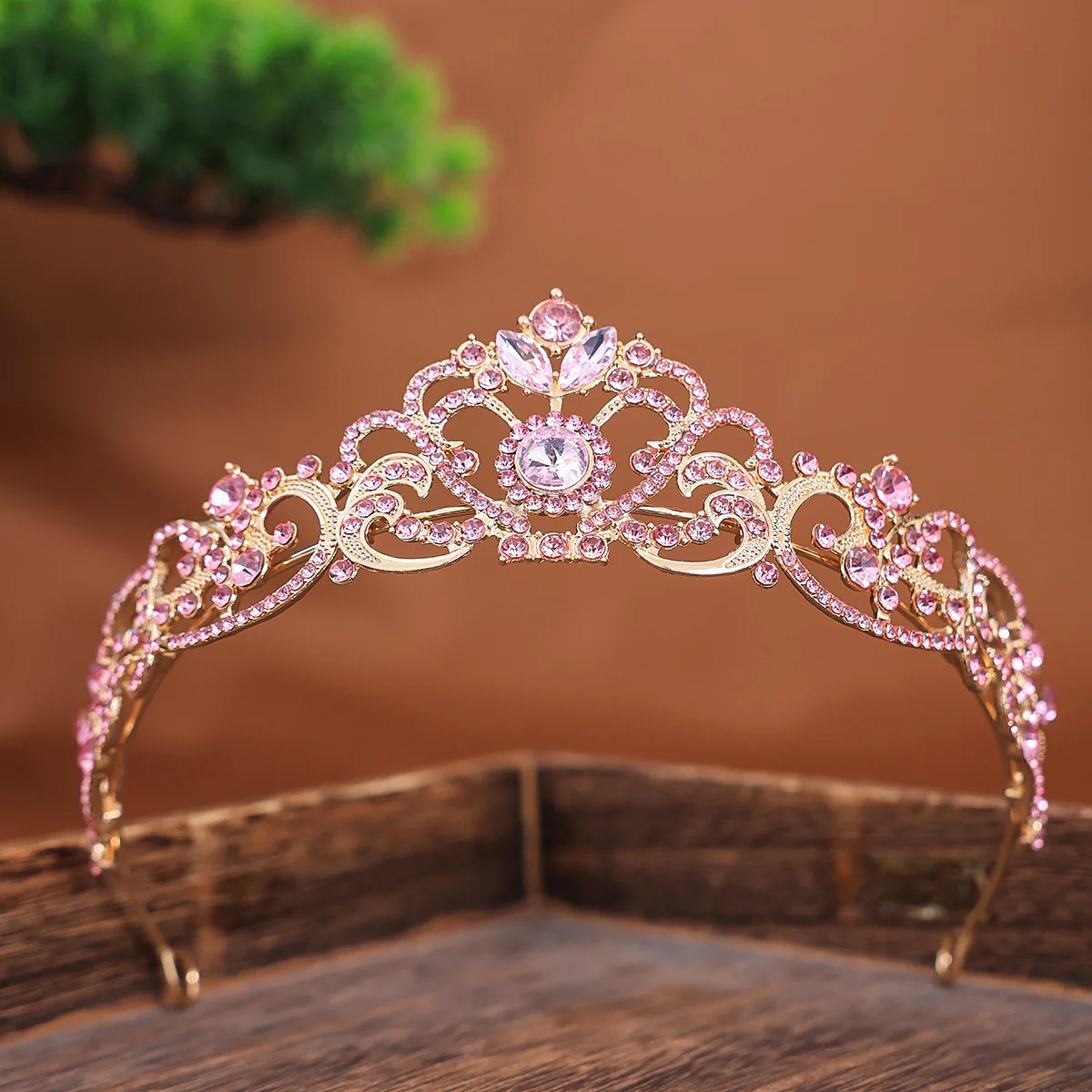 Gold/Silver Color Crystal Crown Princess Tiara for Girls Women Hair Dress Accessories Party Birthday Crown Headwear Jewelry
