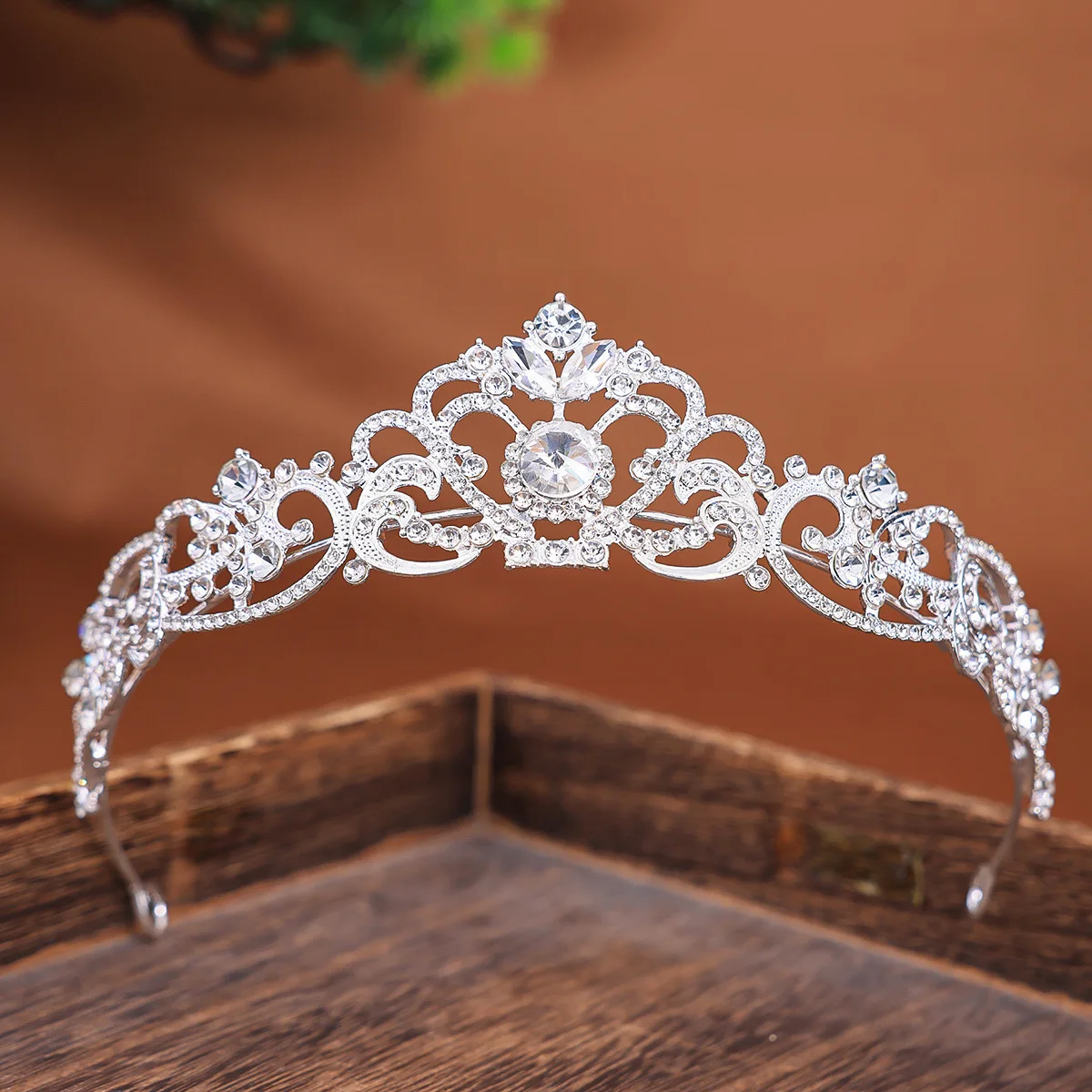 Gold/Silver Color Crystal Crown Princess Tiara for Girls Women Hair Dress Accessories Party Birthday Crown Headwear Jewelry