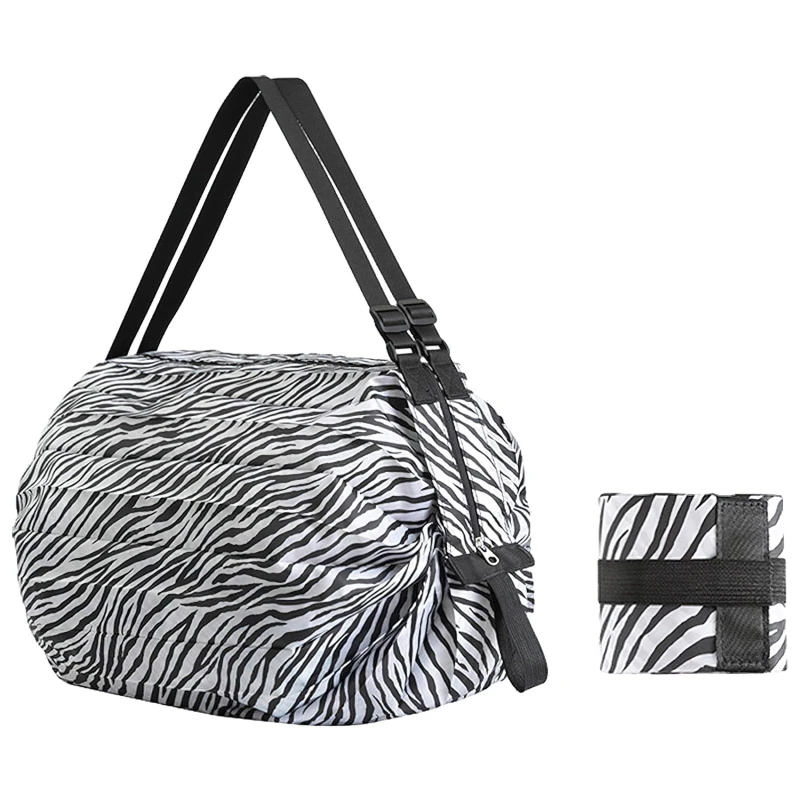 Foldable Shopping Bag Waterproof Travel Portable Storage Bag Beach Bag Supermarket Grocery Shopping Bag