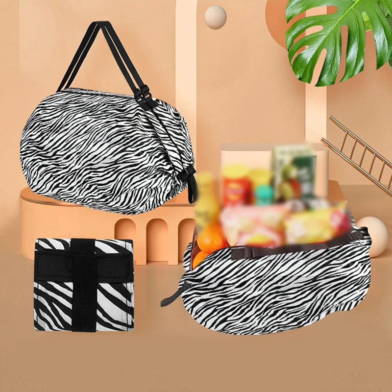 Foldable Shopping Bag Waterproof Travel Portable Storage Bag Beach Bag Supermarket Grocery Shopping Bag
