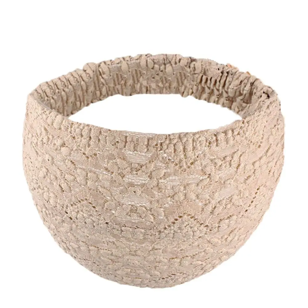 Mesh Flower Headband Lace Hair Band for Girls Women Simple Washing Face Hairband Wide Side Hair Hoop Headscarf Hair Accessories