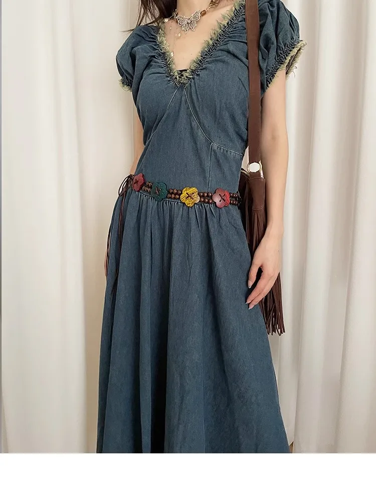 Retro Do Old Sweet Wind Belt Female Minority Lovely Flower National Wind With Skirt Dress Decorative Waist Rope Tide