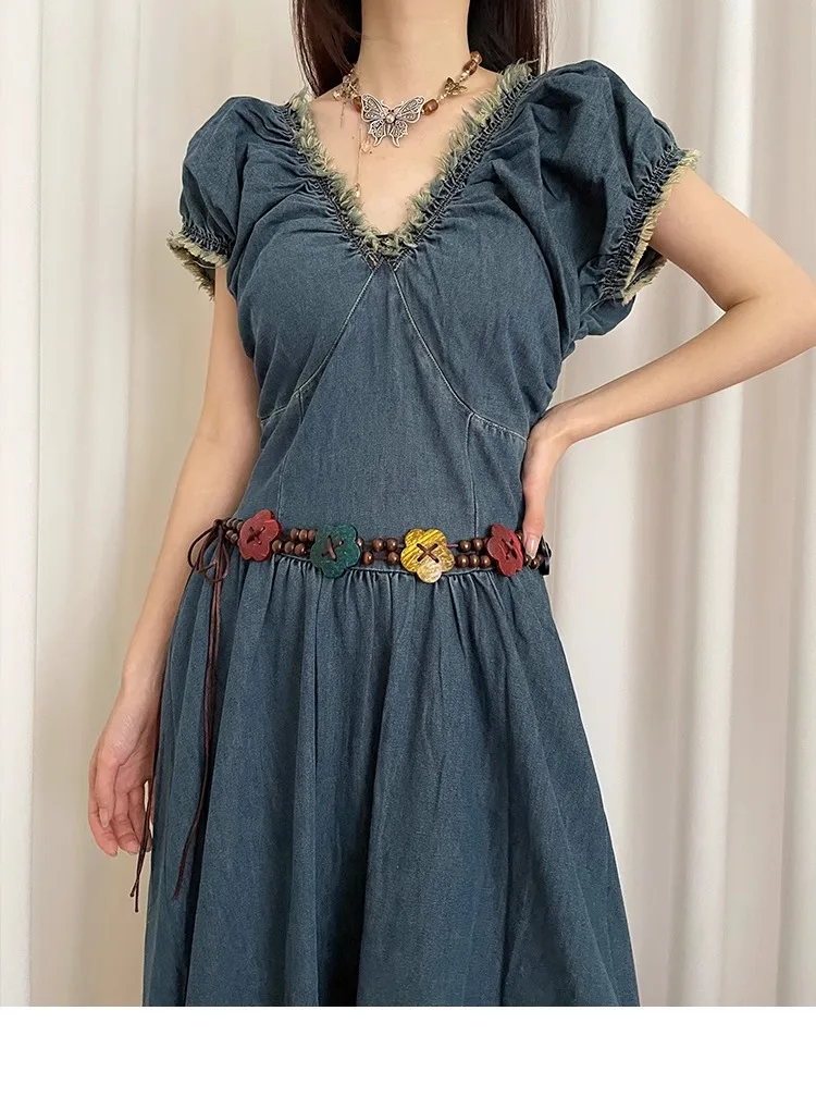 Retro Do Old Sweet Wind Belt Female Minority Lovely Flower National Wind With Skirt Dress Decorative Waist Rope Tide