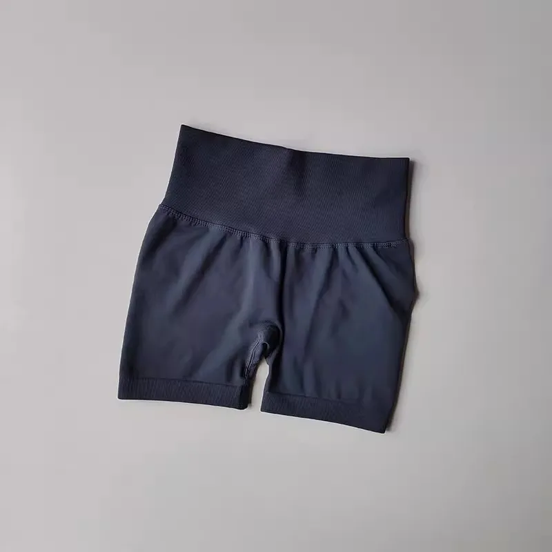 Summer High-Waist Women's Yoga Shorts Breathable Fitness Butt Lift Sports Running Shorts Cycling Push-Up Workout Gym Shorts