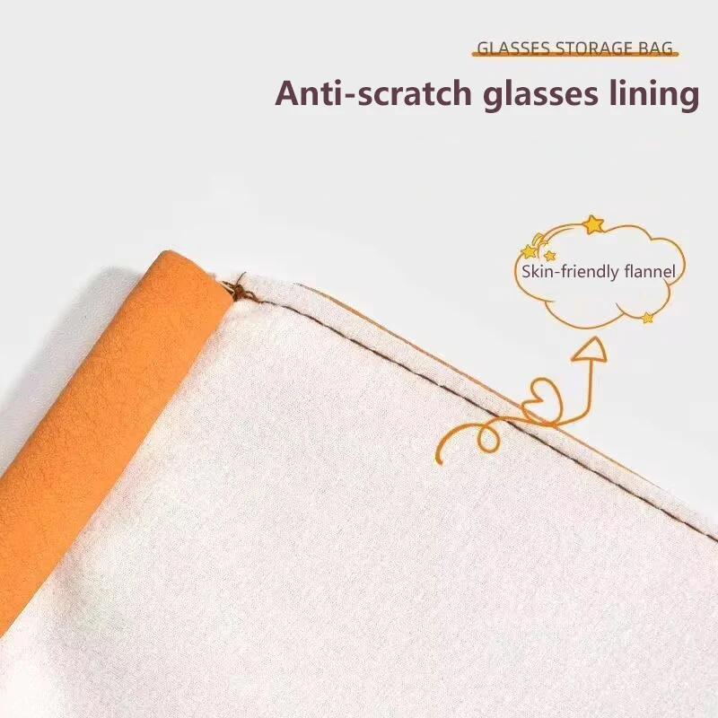 PU Leather Glasses Storage Bag Automatic Closed Sunglasses Case Waterproof Pouch Glasses Protective Cover Eyewear Storage Bag