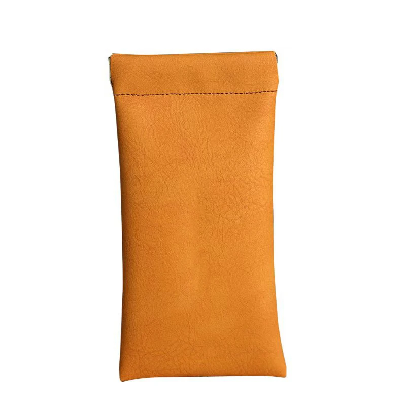 PU Leather Glasses Storage Bag Automatic Closed Sunglasses Case Waterproof Pouch Glasses Protective Cover Eyewear Storage Bag