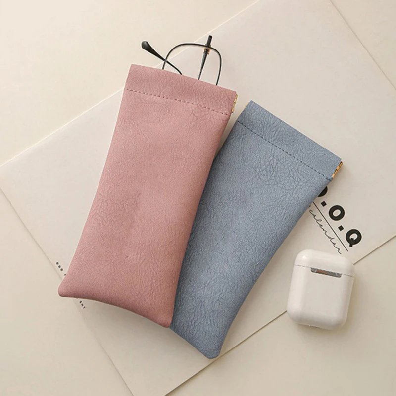 PU Leather Glasses Storage Bag Automatic Closed Sunglasses Case Waterproof Pouch Glasses Protective Cover Eyewear Storage Bag