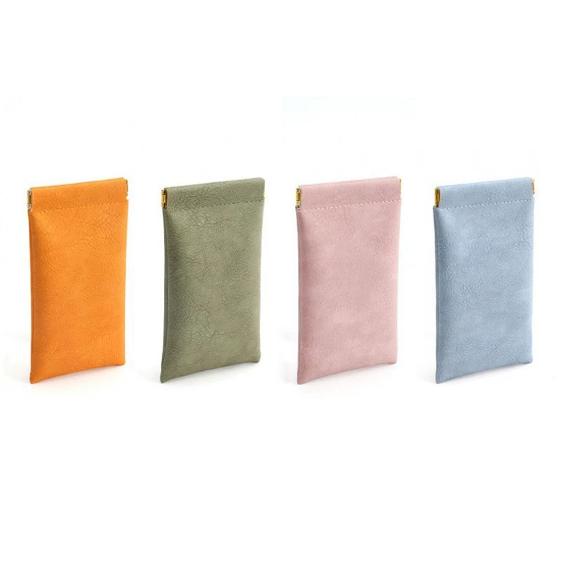 PU Leather Glasses Storage Bag Automatic Closed Sunglasses Case Waterproof Pouch Glasses Protective Cover Eyewear Storage Bag