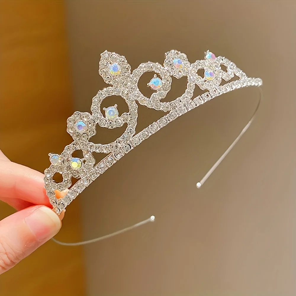 1 Piece Children's Cute Crown Hair Hoop for Birthday Gifts for Girls