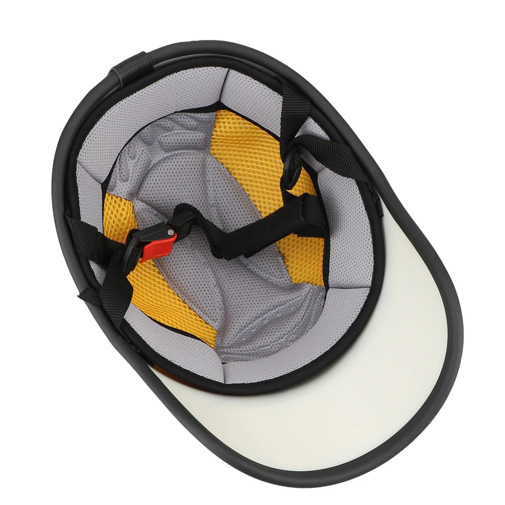 Baseball Cap Style Safety Hard Hat For Cafe Racer Chopper Scooter Motorcycle Half Helmet