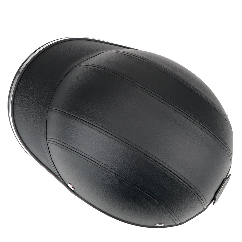 Baseball Cap Style Safety Hard Hat For Cafe Racer Chopper Scooter Motorcycle Half Helmet