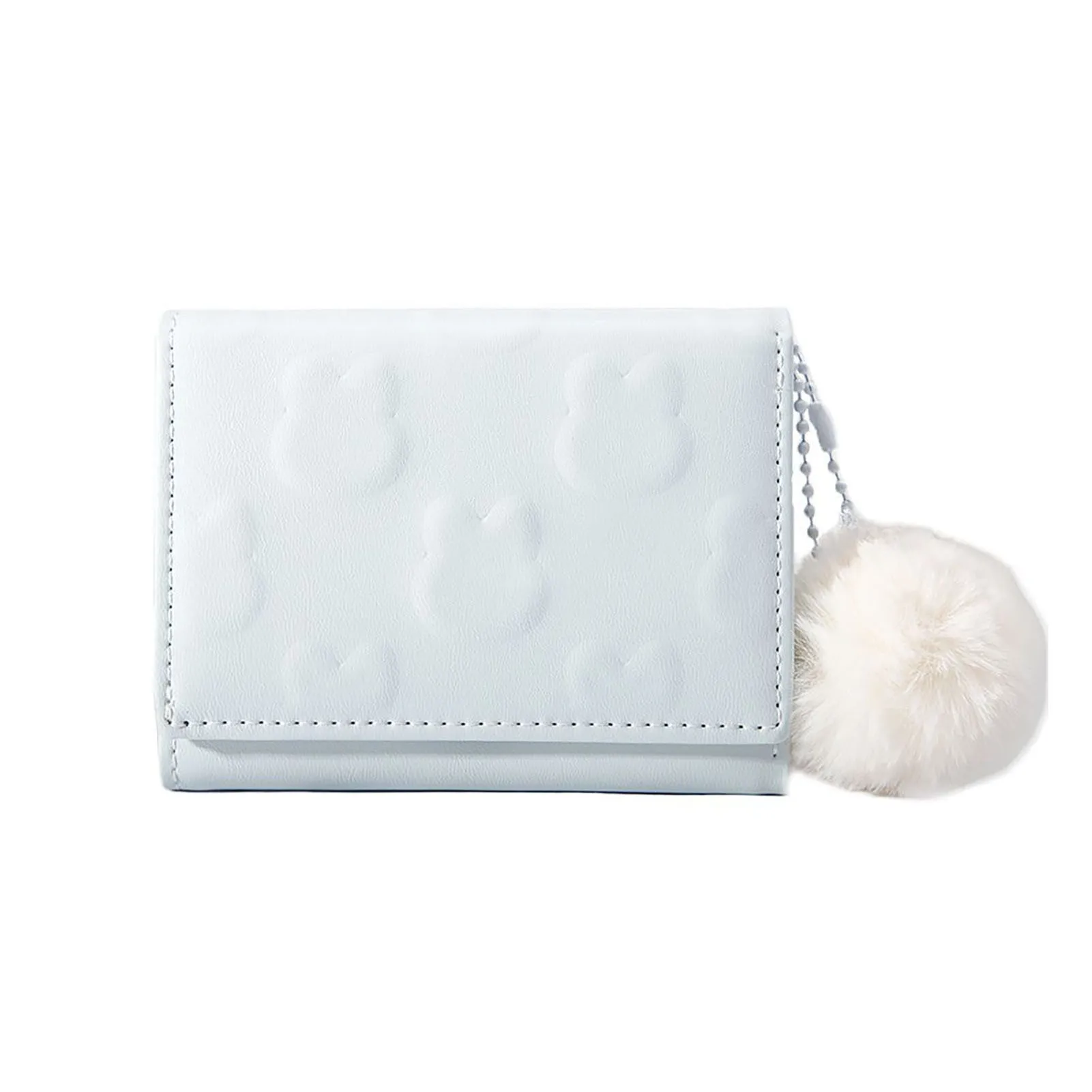 Cute Cartoon Rabbit Coin Purse Women Short Foldable PU Wallet Card Holder Girls Pink Clutch Bags Trendy Candy Color Wallets