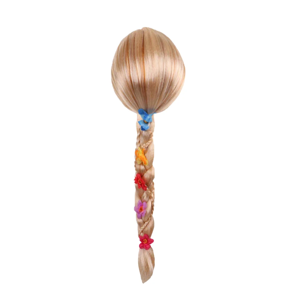 Princess Elsa Cosplay Accessories Gloves Wand Crown Jewelry Set Elsa Wig Braid For Snow Queen Princess Dress Clothes Cosplay