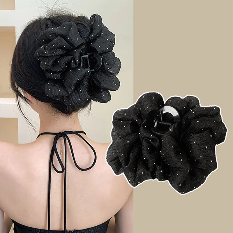 Elegant Bowknot Hair Clips Women Temperament Elegant Mesh Hair Clip Fashion Hair Accessories Girl Styling Hairpin Headdress