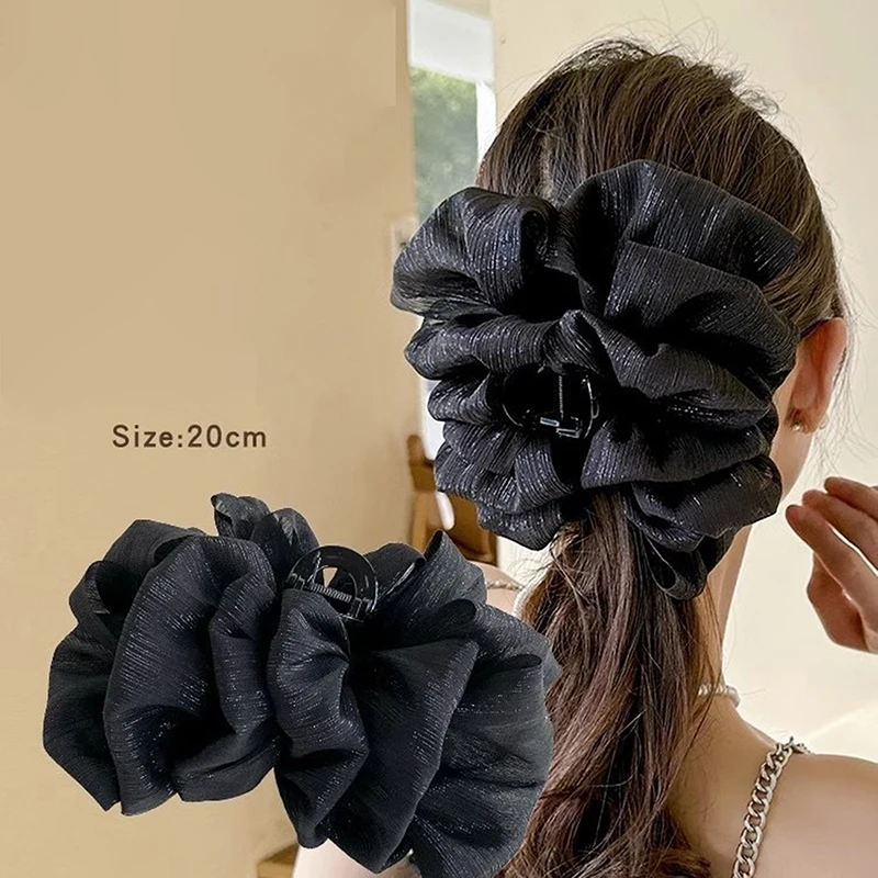 Elegant Bowknot Hair Clips Women Temperament Elegant Mesh Hair Clip Fashion Hair Accessories Girl Styling Hairpin Headdress