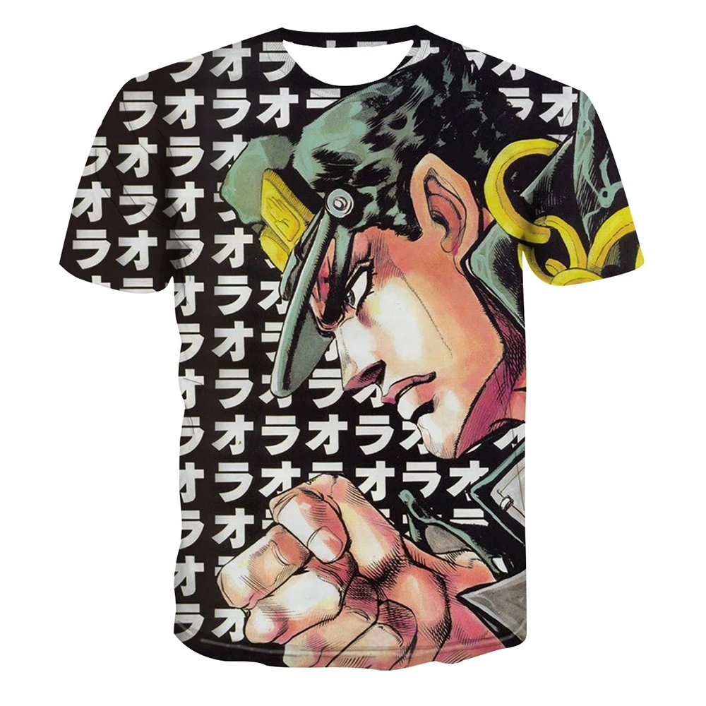Summer hot selling fashionable men's 3D printed anime adventure T-shirt short sleeved cool T-shirt
