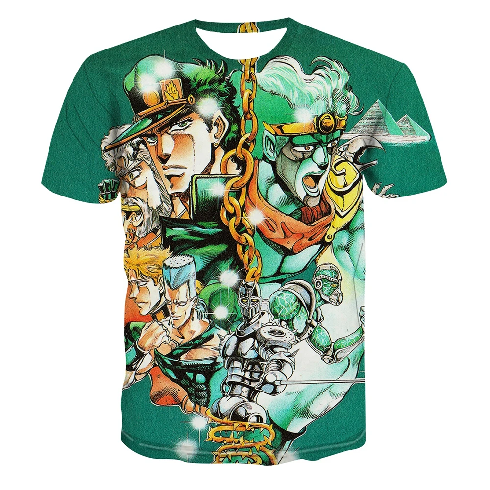 Summer hot selling fashionable men's 3D printed anime adventure T-shirt short sleeved cool T-shirt
