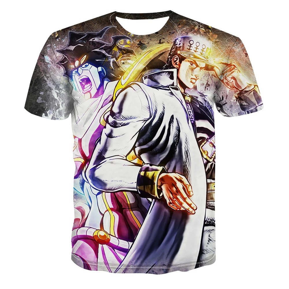 Summer hot selling fashionable men's 3D printed anime adventure T-shirt short sleeved cool T-shirt
