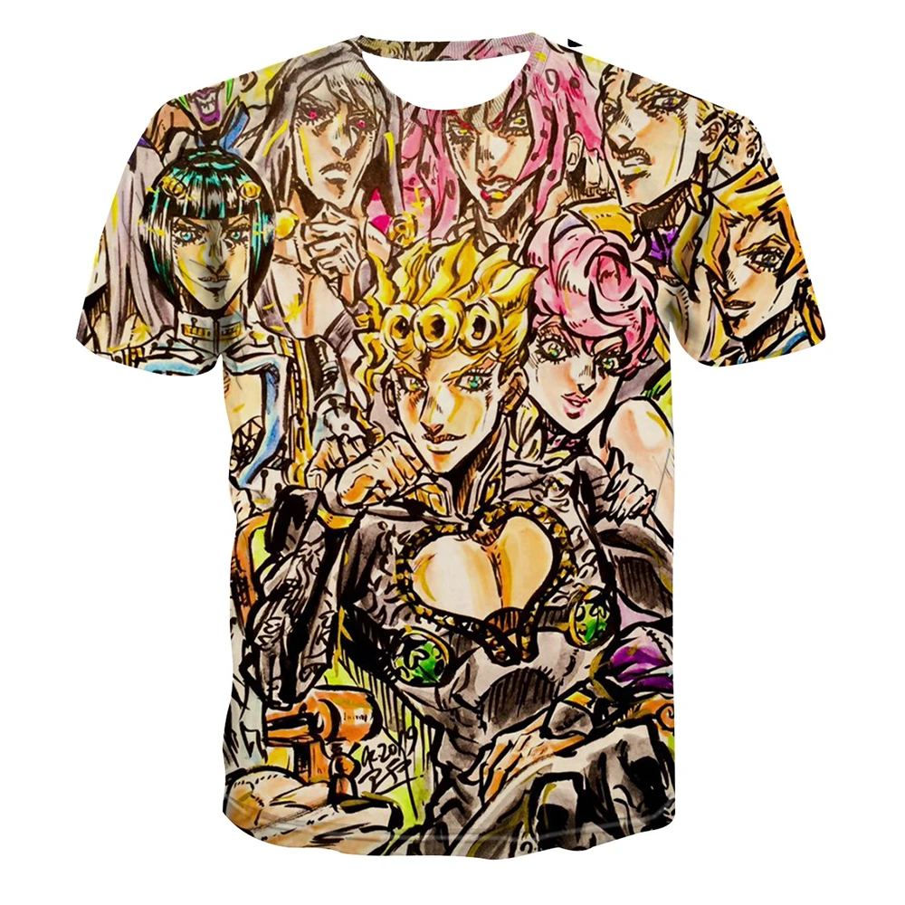 Summer hot selling fashionable men's 3D printed anime adventure T-shirt short sleeved cool T-shirt