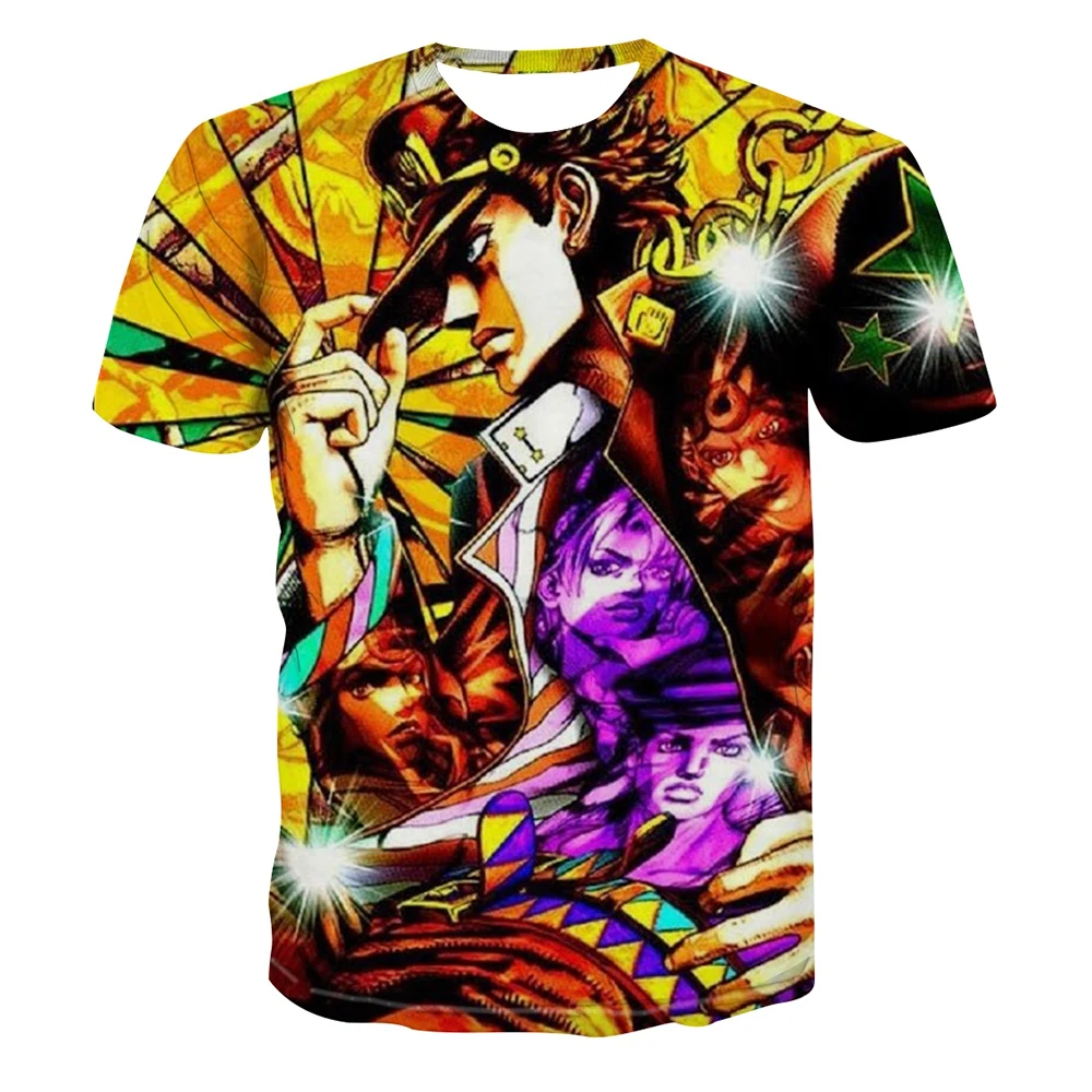 Summer hot selling fashionable men's 3D printed anime adventure T-shirt short sleeved cool T-shirt
