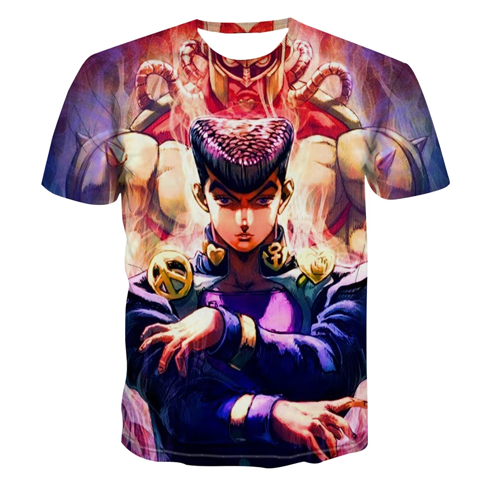 Summer hot selling fashionable men's 3D printed anime adventure T-shirt short sleeved cool T-shirt