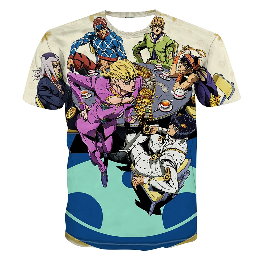 Summer hot selling fashionable men's 3D printed anime adventure T-shirt short sleeved cool T-shirt