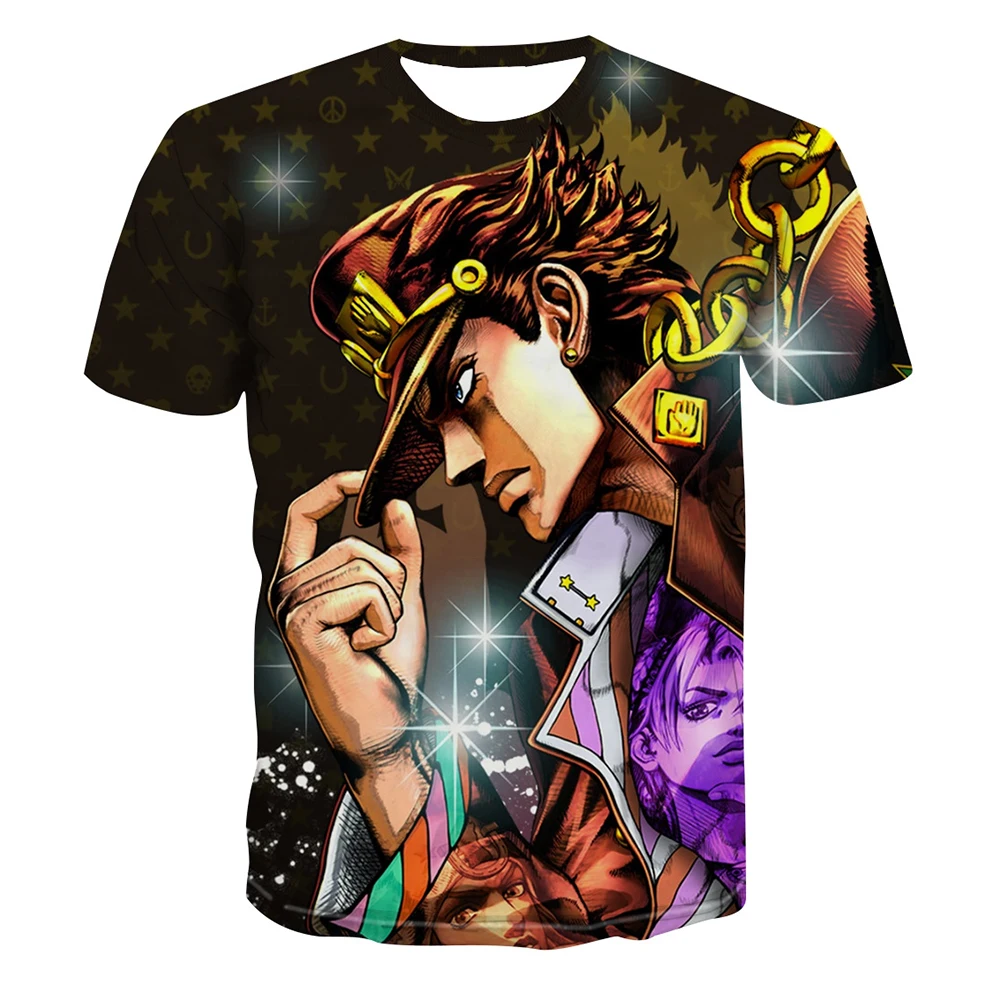 Summer hot selling fashionable men's 3D printed anime adventure T-shirt short sleeved cool T-shirt