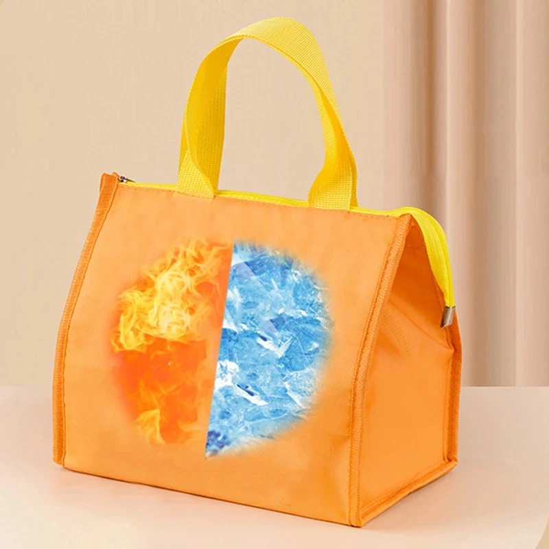 Portable Thermal Lunch Box Bags for Women Kids Food Storage Handbags Travel Picnic Pouch Insulated Cooler Bento Bag
