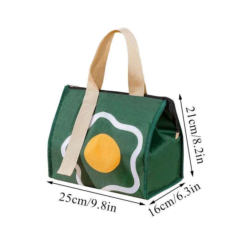 Portable Thermal Lunch Box Bags for Women Kids Food Storage Handbags Travel Picnic Pouch Insulated Cooler Bento Bag