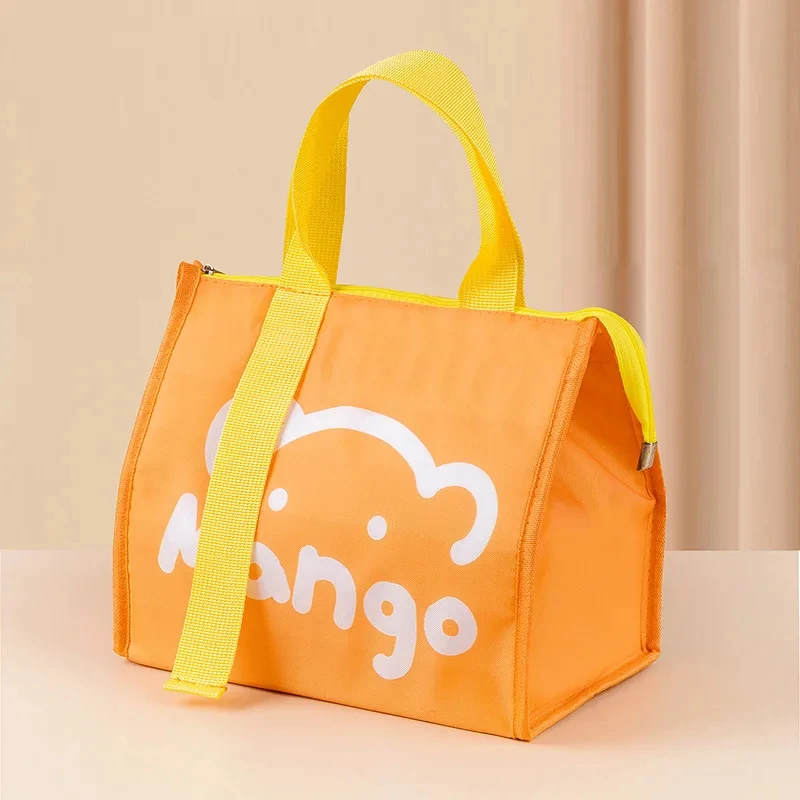 Portable Thermal Lunch Box Bags for Women Kids Food Storage Handbags Travel Picnic Pouch Insulated Cooler Bento Bag