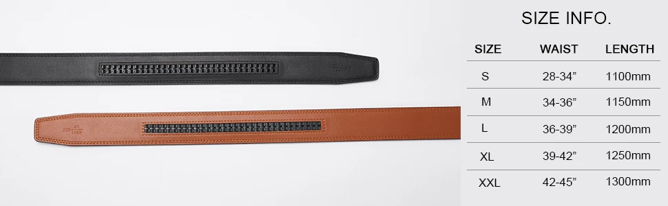 Ratchet Belt - Men’s Dress Automatic Buckle Belt 1 3/8" Comfort Click - Perfect Companion to Men's Oxfords