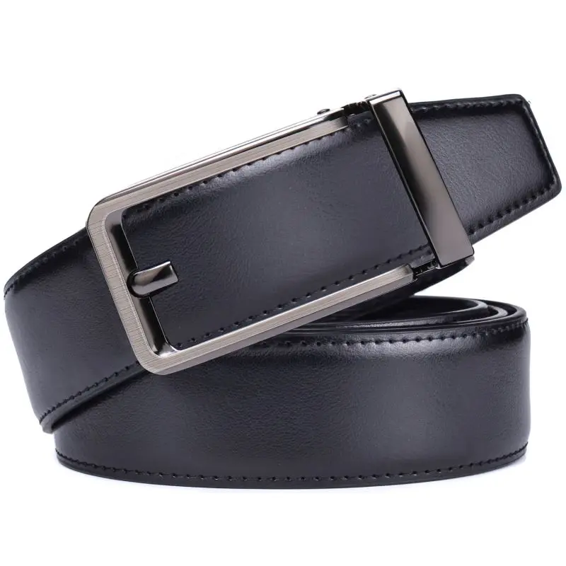 Ratchet Belt - Men’s Dress Automatic Buckle Belt 1 3/8" Comfort Click - Perfect Companion to Men's Oxfords