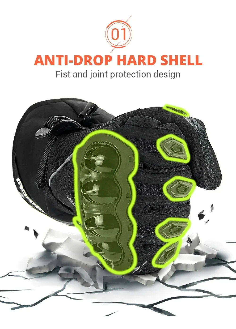 Motorcycle Gloves Waterproof Windproof Full Finger Moto Motorbike Riding Gloves Touch Screen Moto Motocross Gloves Winter